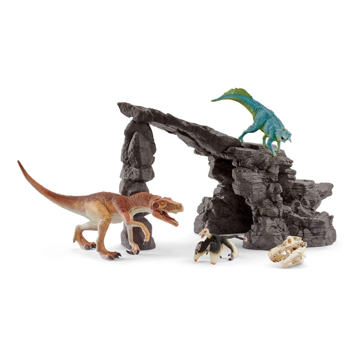 Spielzeug Ab 5 Jahren Schleich 41461 Dinosaurs Spielset Dinoset Mit Höhle 