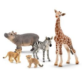 Ensemble de 5 Bébés Animaux Safari