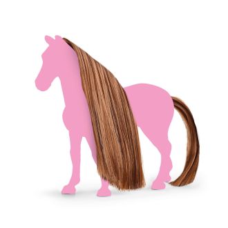 Włosy dla koni z linii Beauty Horses, czekoladowy brąz