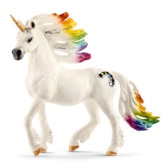 Rainbow unicorn, stallion